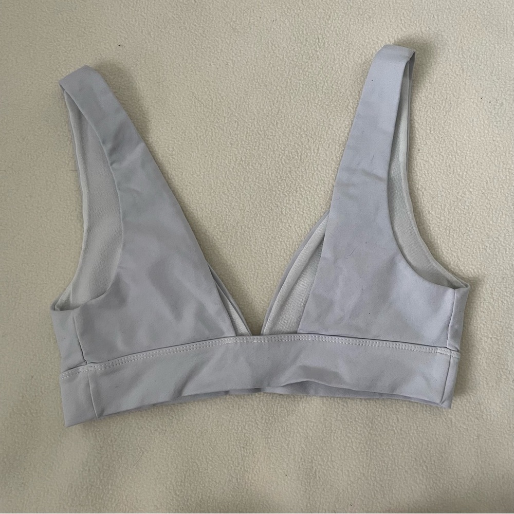 Intimately Free People Light Gray-Blue Triangle Bralette Bra Size Medium - Picture 2 of 3